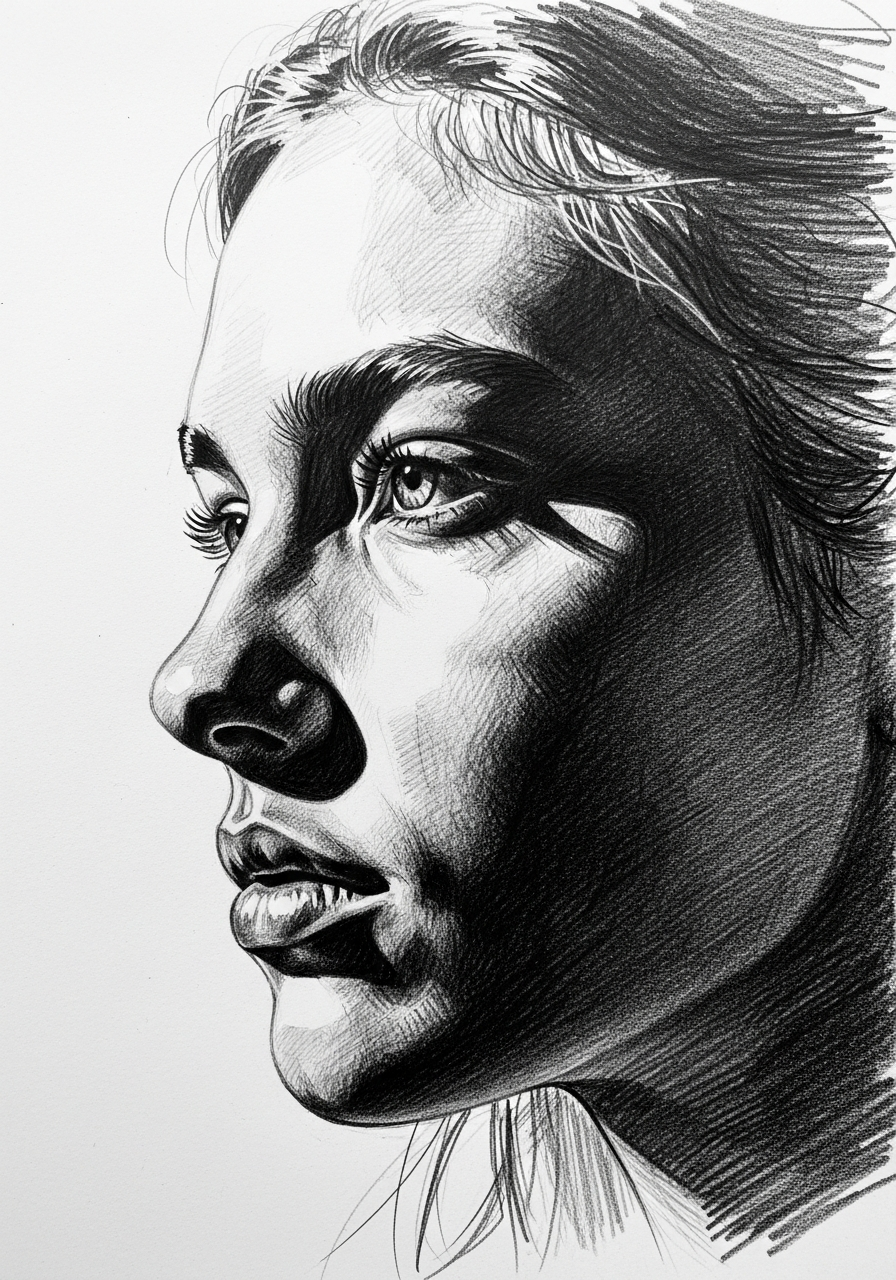 Портретная штриховка