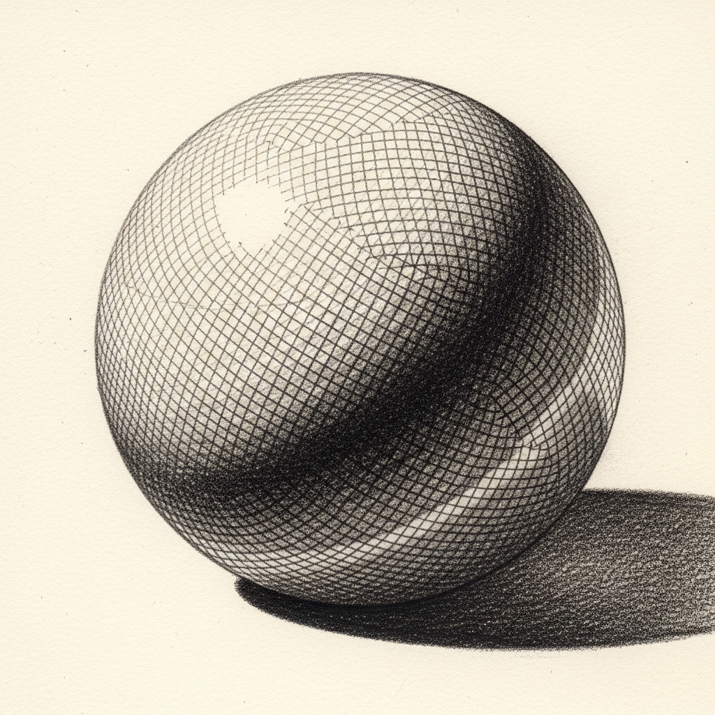 Изучение штриховки шара