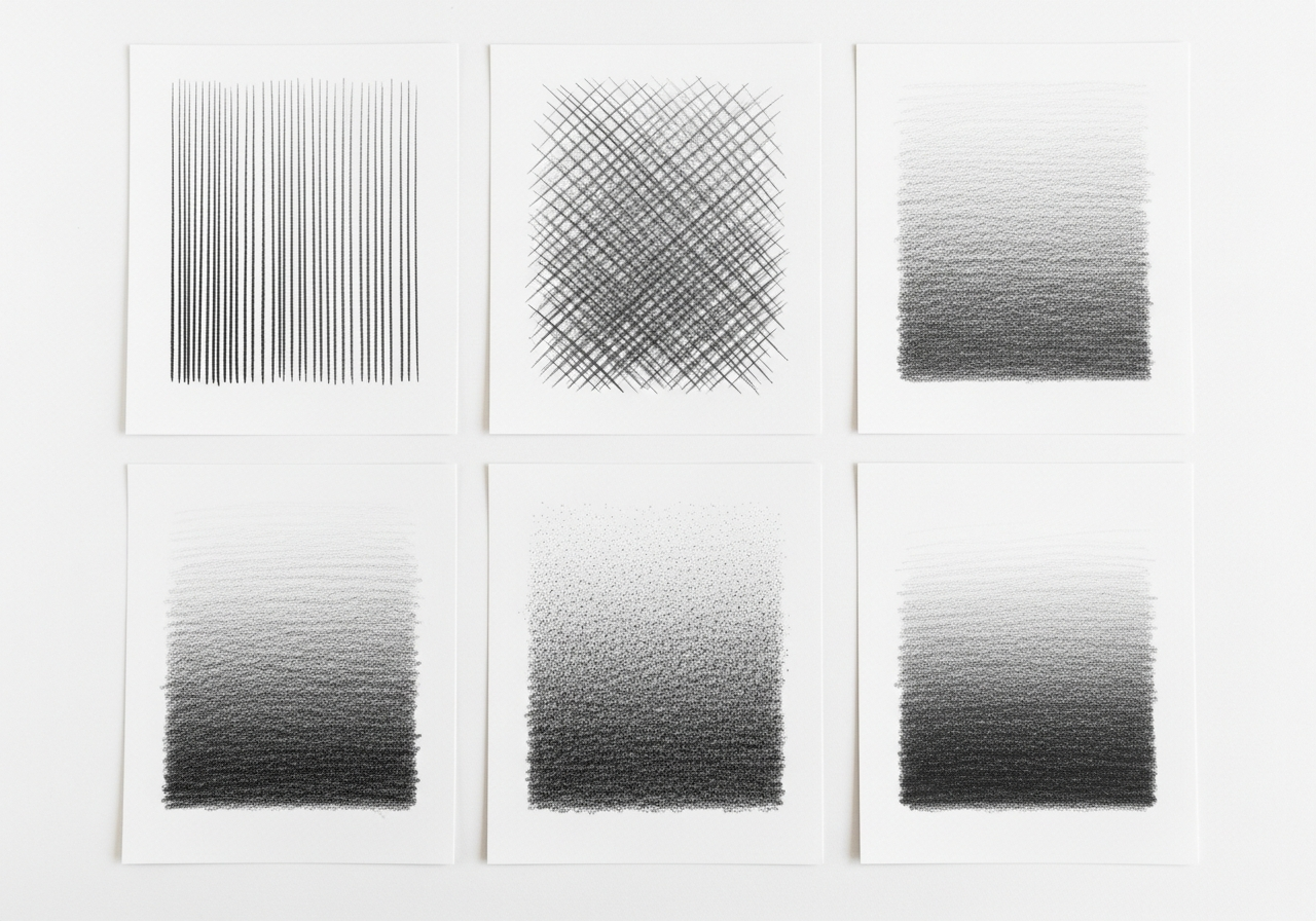 Техники штриховки